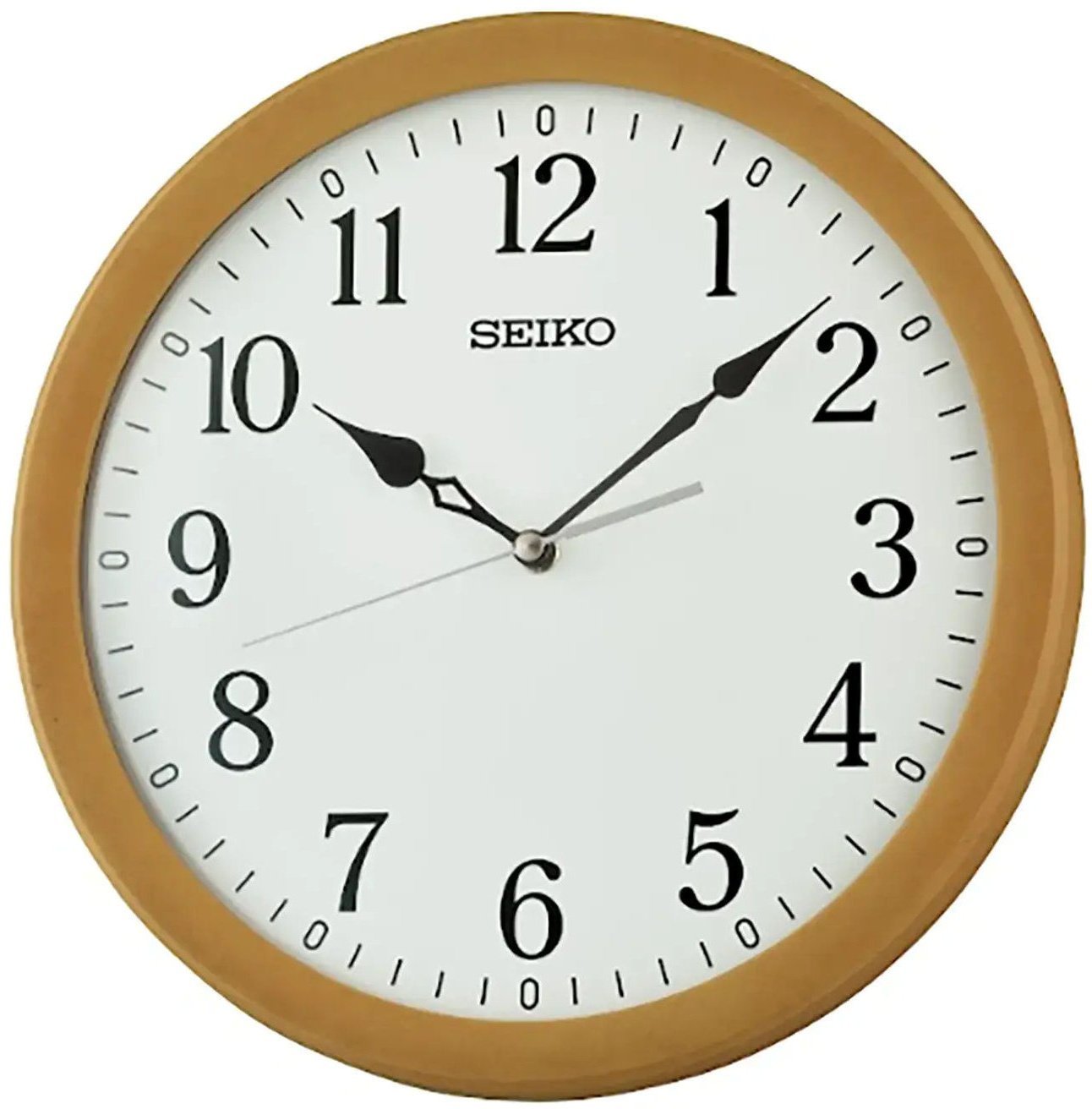 Seiko Zegar ścienny SEIKO QXA866B 30 cm jasnobrązowy drewniany .