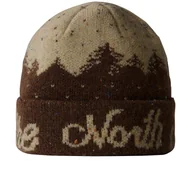Czapki i chusty sportowe męskie - Czapka The North Face Cabin Mountainscape 0A887V9GI1 - brązowa - miniaturka - grafika 1