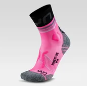 Skarpetki i podkolanówki sportowe - Skarpety UYN WOMAN RUNNER''S ONE SHORT SOCKS Pink Fluo - miniaturka - grafika 1