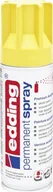 Przybory szkolne - Edding Edding Permanent Spray, 200 ml, Yellow, Matte, Spray can - miniaturka - grafika 1