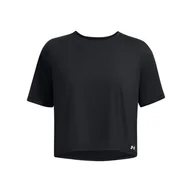 Koszulki i topy damskie - Damska Koszulka z krótkim rękawem UNDER ARMOUR MOTION SS 1379178-003 – Czarny - miniaturka - grafika 1