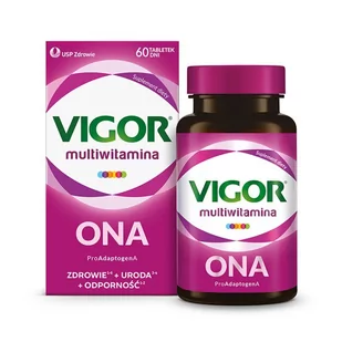 VIGOR Multiwitamina ONA 50+, 60 tabletek - Witaminy i minerały - miniaturka - grafika 1