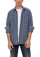 Koszule męskie - s.Oliver męska koszula z długim rękawem, Regular Fit Blue, S, niebieski, S - miniaturka - grafika 1