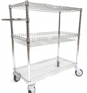 Wózki na żywność - Wózek 300 kg z koszem 46x92x110 GASTROPROFIT - miniaturka - grafika 1