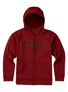 Bluzy dla chłopców - Burton chłopcy Oak Full-Zip Bluza z kapturem, czerwony, s 16234104600 - grafika 1