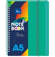 Notesy i bloczki - kołonotatnik a5/100k kratka pp zielony - miniaturka - grafika 1