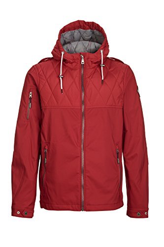 G.I.G.A. DX Męska kurtka hybrydowa Yokiro Casual z kapturem czerwony ciemnoczerwony L