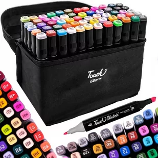 Markery Kolorowe Zakreślacze Pisaki Dwustronne 60 Szt - Zakreślacze Markery Kolorowe Zakreślacze Pisaki Dwustronne 60 Szt - Zakreślacze - miniaturka - grafika 1