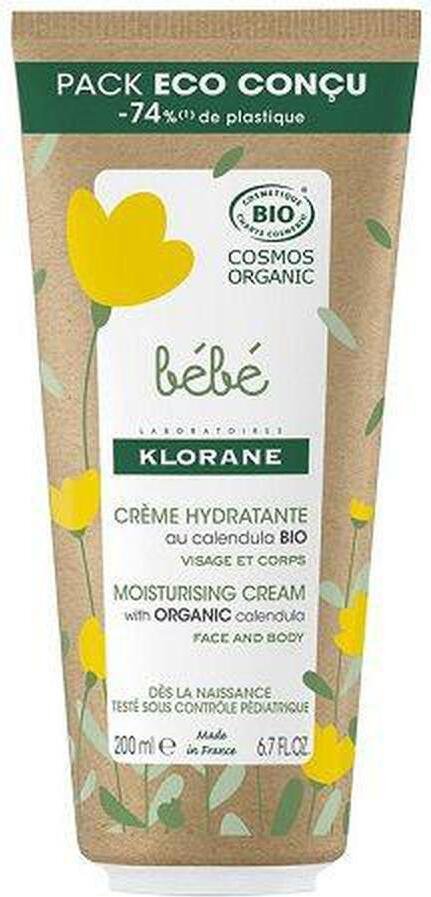 Klorane Bébé Bio Moisturizing Cream Opakowanie Eco 200 ml