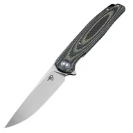 Noże - Nóż składany Bestech Ascot Beige Carbon Fiber/G10, Satin D2 (BG19B) - miniaturka - grafika 1