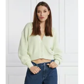 Swetry damskie - Calvin Klein Jeans Kardigan | Regular Fit - miniaturka - grafika 1