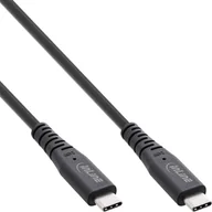 Kable USB - InLine® USB4 Kabel, USB-C ST/ST, PD 240W, 8K60Hz, TPE schwarz, 1,5m - miniaturka - grafika 1