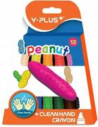 Przybory szkolne - Kredki świecowe Peanut 12 kolorów - miniaturka - grafika 1