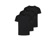Koszulki męskie - LIVERGY® T-shirty męskie z biobawełny, 3 sztuki (Czarny, S (44/46)) - miniaturka - grafika 1