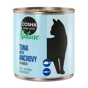 Cosma Nature 12 x 280 g Tuńczyk z całymi sardelkami - Mokra karma dla kotów - miniaturka - grafika 3