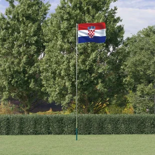 Flaga Chorwacji z masztem, 5,55 m, aluminium - Flagi i akcesoria - miniaturka - grafika 1