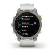 Smartwatch - Garmin Garmin Epix 2 Sapphire Tytanowy Biały - miniaturka - grafika 1