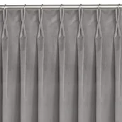 Zasłony - Zasłona VILA kolor szary styl klasyczny flex 9,5 cm z podwójną zakładką velvet 200x300 homede - CURT/HOM/VILA/VELVET/FLEX/95/GRE - miniaturka - grafika 1