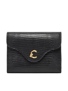 Coccinelle Mały Portfel Damski TBN Coccinelle C-ME Lizard E2 TBN 11 F0 01 Czarny - Portfele - miniaturka - grafika 1