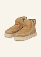 Botki damskie - Mou Botki Eskimo Sneaker Bold Speacial Leather beige - miniaturka - grafika 1