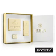 Zestawy kosmetyków damskich - Herla Gold Supreme I - Zestaw krem do twarzy  i  żel do okolic oczu - miniaturka - grafika 1