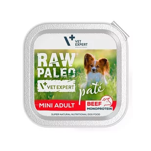 Vetexpert RAW PALEO PATE MINI adult beef 150g - wołowina tacka - Mokra karma dla psów - miniaturka - grafika 1