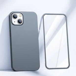 Joyroom 360 Full Case etui pokrowiec do iPhone 13 obudowa na tył i przód + szkło hartowane szary (JR-BP927 tarnish) - Etui i futerały do telefonów - miniaturka - grafika 2