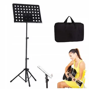 Stojak Pulpit na Nuty Statyw Składany Wysoki Torba - Instrumenty smyczkowe - miniaturka - grafika 1