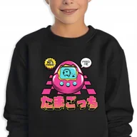 Bluzy dla dziewczynek - Bluza Dziecięca Czarna Różowe Tamagochi Mix Wiele Wzorów -152 Cm (12-13) - miniaturka - grafika 1