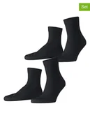 Skarpetki męskie - Falke Skarpety (2 pary) "Run Rib" w kolorze czarnym - miniaturka - grafika 1