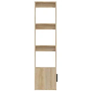 Szafka, dąb sonoma, 80x30x119,5 cm, materiał drewnopochodny - Szafki do salonu - miniaturka - grafika 9