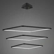 Lampy sufitowe - Lampa wisząca Ledowe Kwadraty No.3 in 4k black Altavola Design - miniaturka - grafika 1