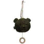 Karuzele dla niemowląt - Jollein pozytywka do usypiania noworodka MiĹ› TEDDY BEAR Leaf Green - miniaturka - grafika 1