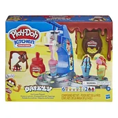 Pozostałe akcesoria dla plastyków - Hasbro Play-doh Teczowa Lodziarnia E6688 Pud3 - miniaturka - grafika 1
