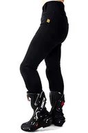 Odzież motocyklowa - Tucano Urbano MOTOGIRL - RIBBED LEGGINGS Black IT38EU34-L30 - miniaturka - grafika 1