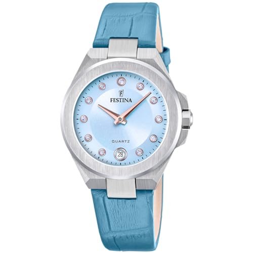 FESTINA RELOGIO, niebieski, pasek, niebieski, pasek