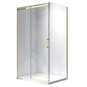 Kabiny prysznicowe - Hydrosan Złota kabina prysznicowa prostokątna 120x80 szkło 8 mm ZES-KZ22C-GL-120X80 - miniaturka - grafika 1