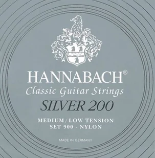 Hannabach Klassik Gita rrensaiten Serie 900 średni/Low Tension Silver 200  komplet 652657 - Struny gitarowe  - miniaturka - grafika 1