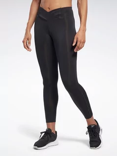 Spodnie sportowe damskie - Reebok Legginsy w kolorze czarnym do biegania - grafika 1