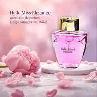 Wody i perfumy damskie - TEMU Woda Perfumowana 100 ml – Długotrwały Owocowo-Kwiatowy Perfum dla Kobiet, Elegancki Codzienny Zapach, Prezent, Perfumy dla Kobiet - miniaturka - grafika 1