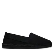 Espadryle męskie - Espadryle Calvin Klein Espadrille Webbing Cv HM0HM02075 Czarny - miniaturka - grafika 1