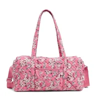 Torby podróżne - Vera Bradley Damska kultowa średnia torba podróżna, bawełniana torba, jeden rozmiar, Botaniczny Paisley Różowy, Jeden rozmiar, Bawełniana średnia torba podróżna - miniaturka - grafika 1
