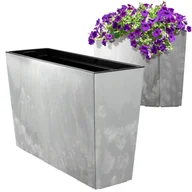 Donice - Donica ogrodowa Sorbo 56cm szary beton - miniaturka - grafika 1
