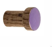 Wieszaki i stojaki - Wieszak ścienny Simple Drewniany Emaliowany Fioletowy - Olej Przyciemniający - miniaturka - grafika 1