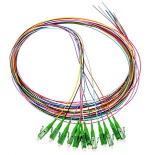 Opto 12x Pigtail LC/APC SM 1.5m G657A2 12 kolorów - Pigtaile światłowodowe - miniaturka - grafika 1