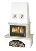 Piece wolnostojące - ABX Piec kaflowy Laponie - Piaskowy - miniaturka - grafika 1