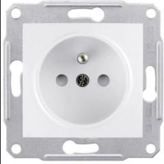 Schneider Electric Gniazdo pojedyncze z/u bez ramki białe EPH2800721
