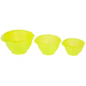 Miski i półmiski - Komplet 3 misek Cindy 1 2 3 l zielony - miniaturka - grafika 1