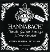 Struny gitarowe  - Hannabach 652611 Klassikgitarrensaiten Serie 815 für 8/10 saitige Gitarren/Medium Tension Silver Special - E1 652611 - miniaturka - grafika 1