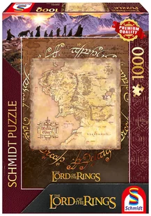 Schmidt, Puzzle PQ Władca Pierścieni: Śródziemie, 1000 el. - Puzzle - miniaturka - grafika 1